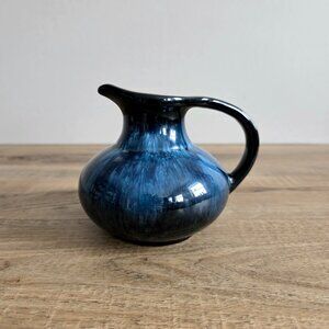 Blue Mountain blue color ceramic pitcher/creamer/vase.